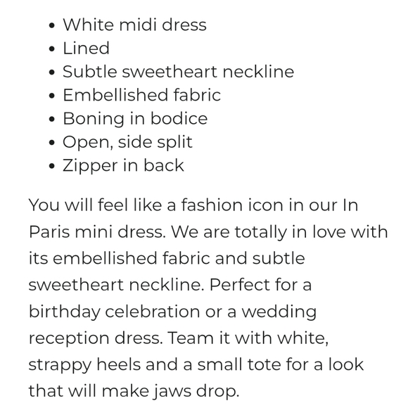 Elegant White Strapless Dress - Picture 7 of 14